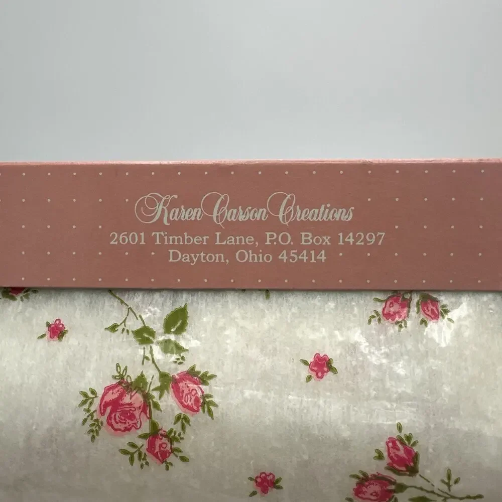 Vintage Polyfab Scented Drawer Liner White Floral Original Box